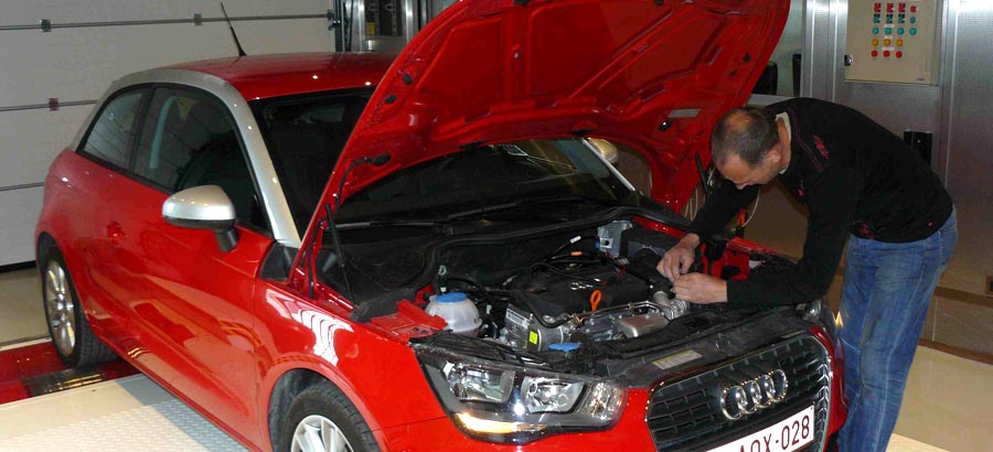 AUDI A1 en préparation dans notre atelier